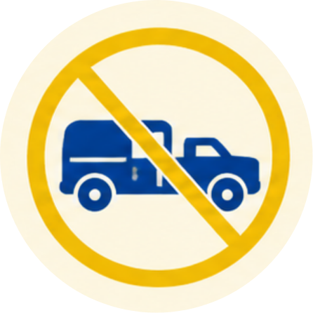 No towing. No stress.