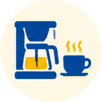 Coffee Maker & Cups